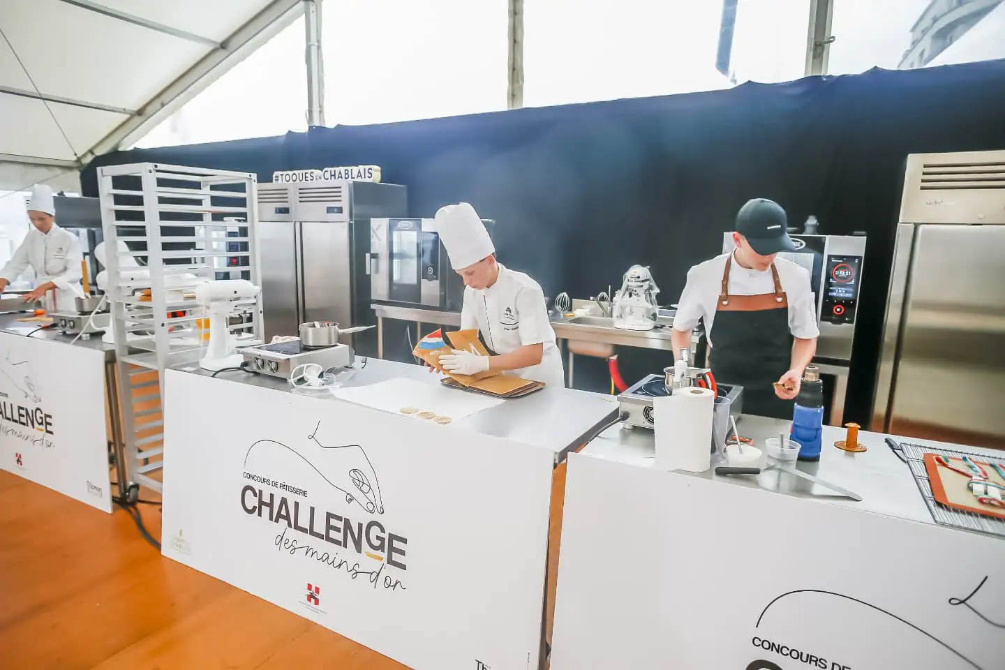 Chefs cooking at Toques en Chablais 2024